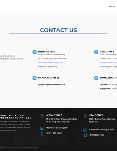 medoc contact page